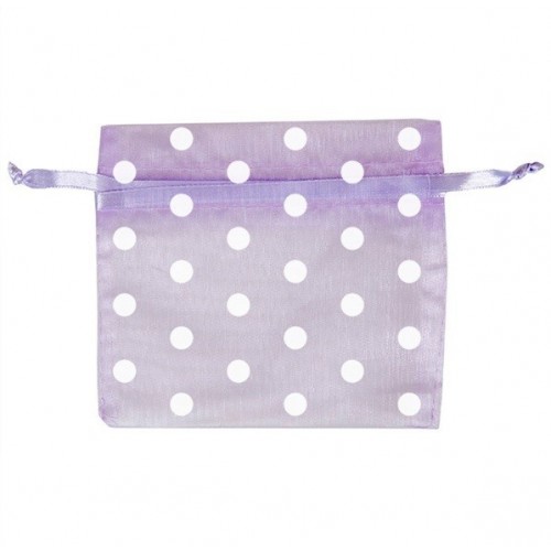 $D BOLSA GASA TOPOS LAVANDA 12X17CM