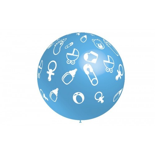 $ GLOBO JUMBO 276CM CELESTE BABY