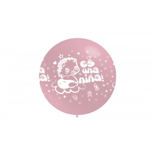 $ GLOBO JUMBO 3FT2819 ES UNA NIÑA ROSA