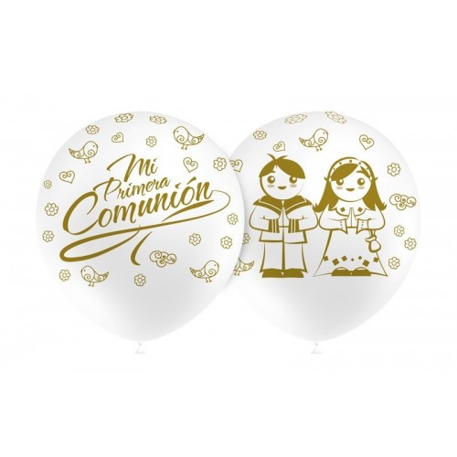 $D 8/U GLOBO 100CM 1COMUNION BLANCO