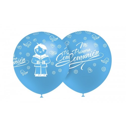 $D 8/U GLOBO 100CM 1COMUNION CELESTE