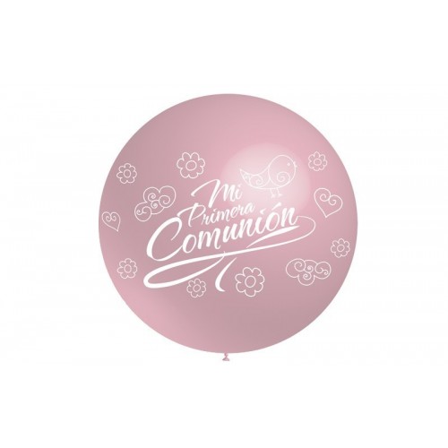 $ GLOBO JUMBO 3FT MI COMUNION ROSA P2830