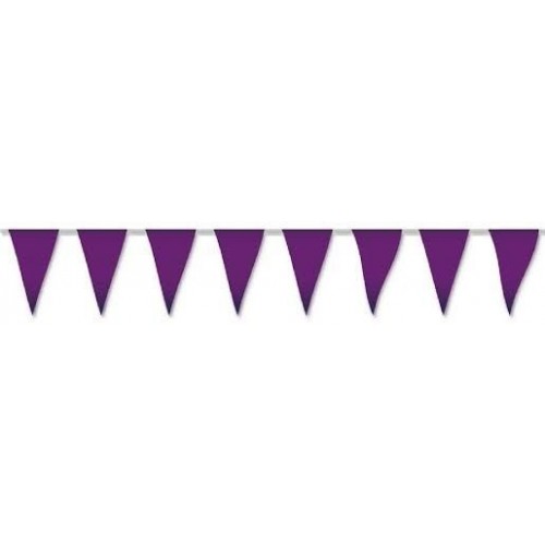   BANDERIN TRIANGULO PL VIOLETA 5M