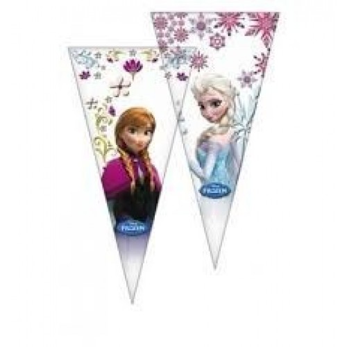 $D  10 BOLSAS CONO FROZEN 20X40CM