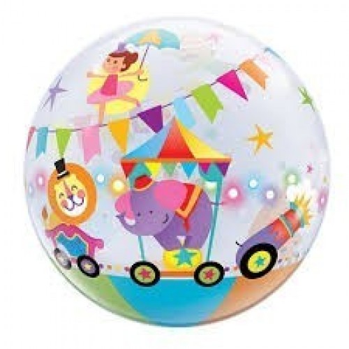 $D GLOBO 22" BURBUJA CIRCO