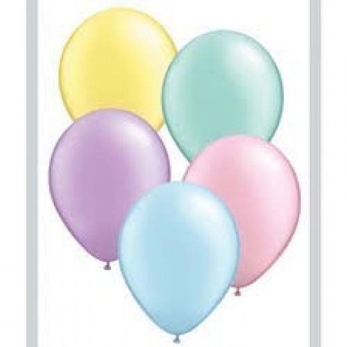 $ 25 GLOBOS 11" LATEX COLOR PASTEL
