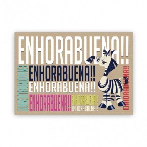 $D TARJETA POSTAL ENHORABUENA