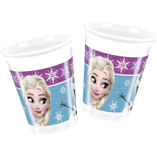   8 VASOS PL FROZEN NORTHERN 200ML