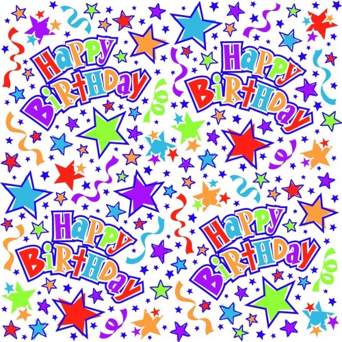 R/PAPEL REGALO HAPPY BIRTHDAY 76X1,52MT