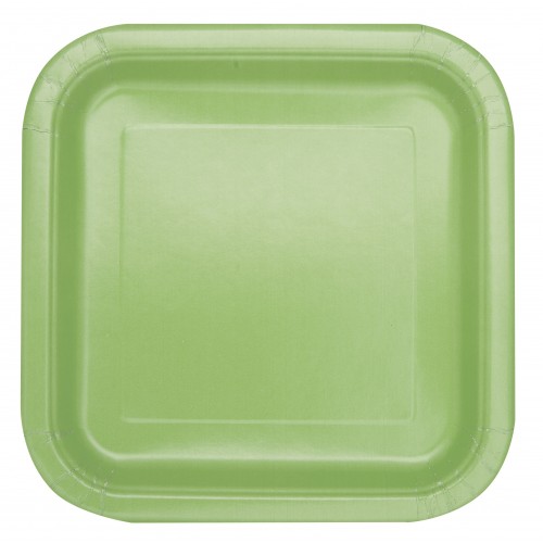  PAQ.14/U PLATO CUADR. MANZANA 22CM