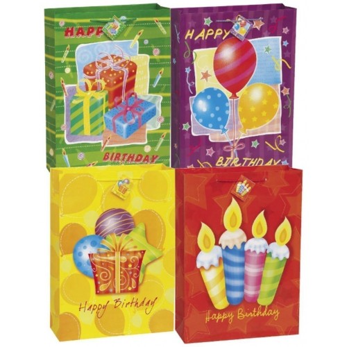 BOLSA REGALO CUMPLEAÑOS MOD.SURT 33X46CM
