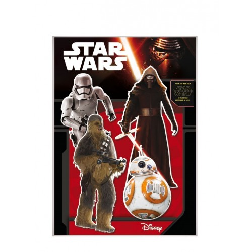 $D   2 MINIS SILUETA STAR WARS 30CM