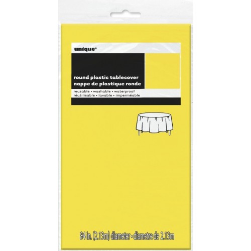     MANTEL PLAST REDOND AMARILL 213CM