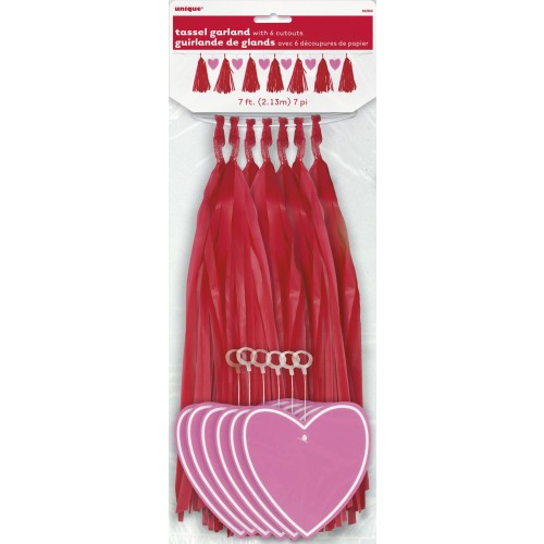   GUIRNALD POMPON ROJO CORAZON 2,13MT