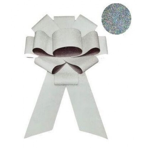 LAZO COCHE HOLOGRAFIC PLATA 76CM