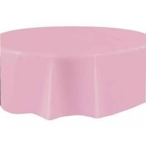   MANTEL PL REDONDO ROSA 213CM