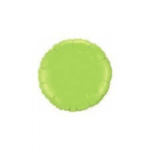$D GLOBO 9" PALO FOIL REDONDO VERDE LIMA