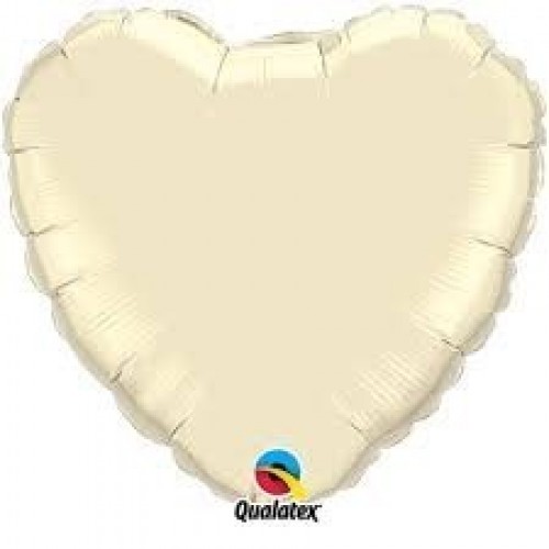 $D GLOBO 9" PALO FOIL FORMA CORAZO MARFI