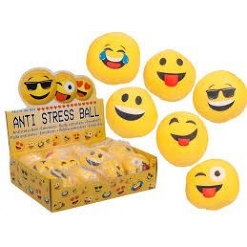 PELOTA ANTIESTRES EMOTICON 6CM
