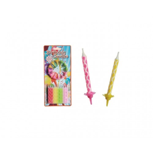24 VELAS   12 SOPORTES COL.SURT