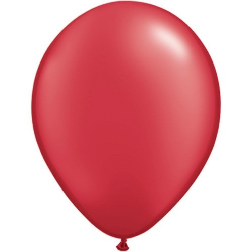 $E 100 GLOBO 11" LATEX PERLADO ROJO RUBI