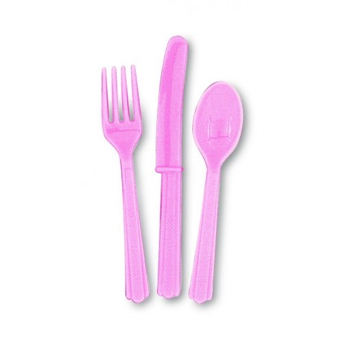   18 CUBIERTO SURTIDOS ROSA