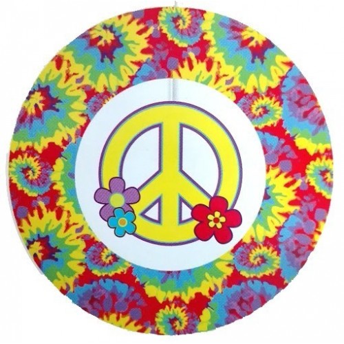 COLGANTE MOVIL SIMBOLO PAZ HIPPIE 30CM