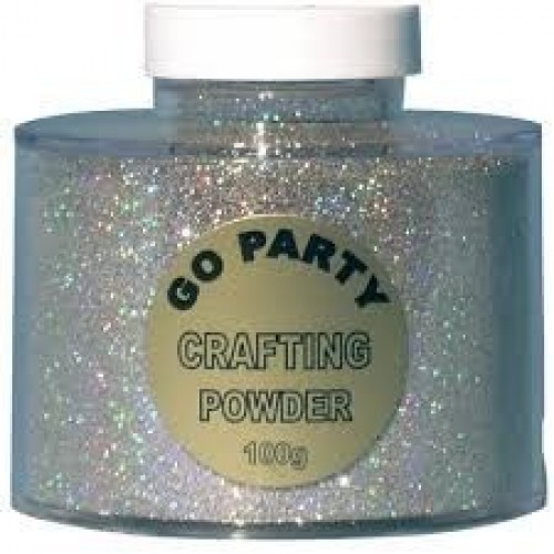 BOTE GLITTER PARA GLOBOS PLATA 100GR