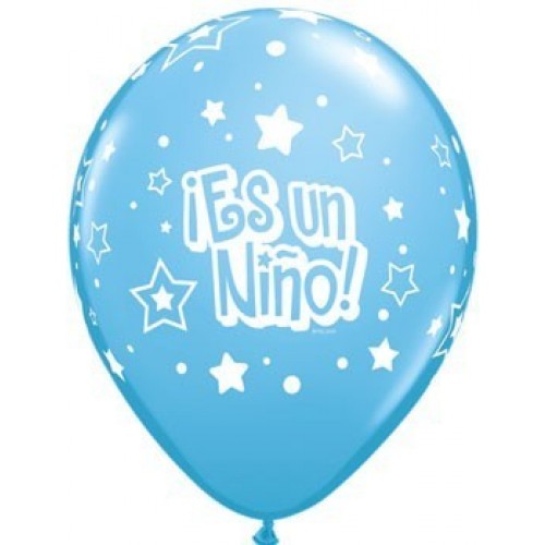 $D 25 GLOBOS 11" LATEX ES UN NIÑO AZUL