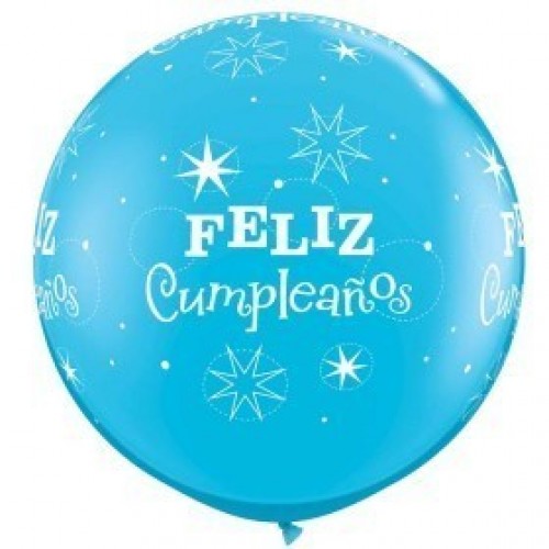 2 GLOBOSJUMBO 3FT AZUL F.CUMPLEAÑOS