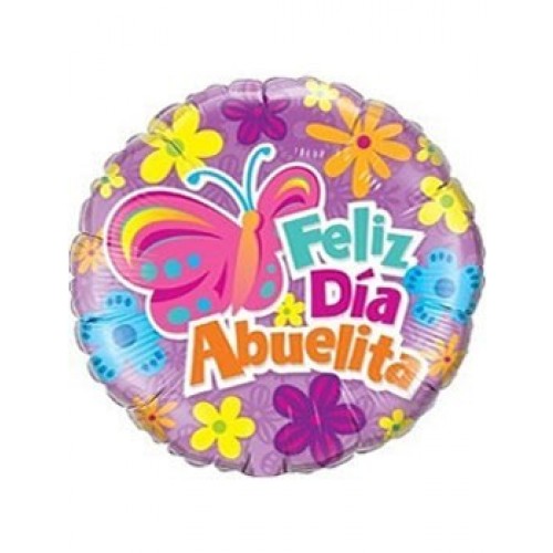 $ GLOBO 18" FOIL REDONDO DIA ABUELITA