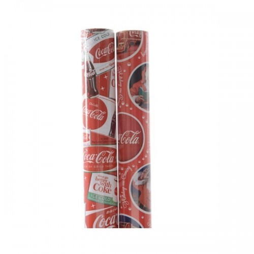 $D R/PAPEL REGALO COCA COLA 70X200CM