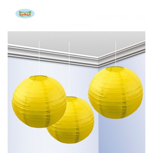   $ D  3/U FAROLES AMARILLOS 25CM