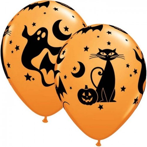 $D 25 GLOBOS 11" LATEX SURT HALLOWEEN