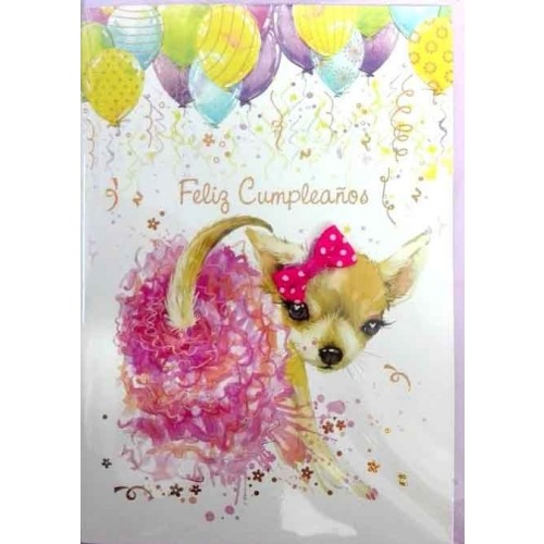 $D TARJETA FELIZ CUMPLEAÑOS ANIMALE