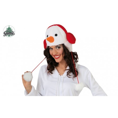 GORRO PELUCHE MUÑECO NIEVE