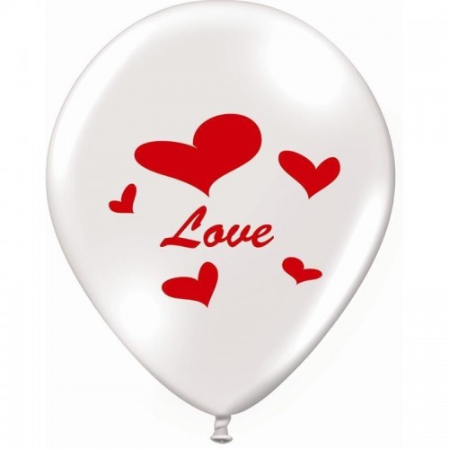 10 GLOBOS FELIZ SAN VALENTIN