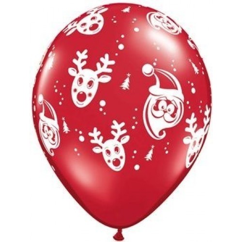 $D 6 GLOBOS SANTA Y RENO