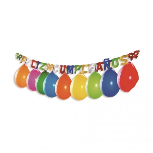 GUIRNALDA PA52 CUMPLEAÑOS C/GLOBO 2MT