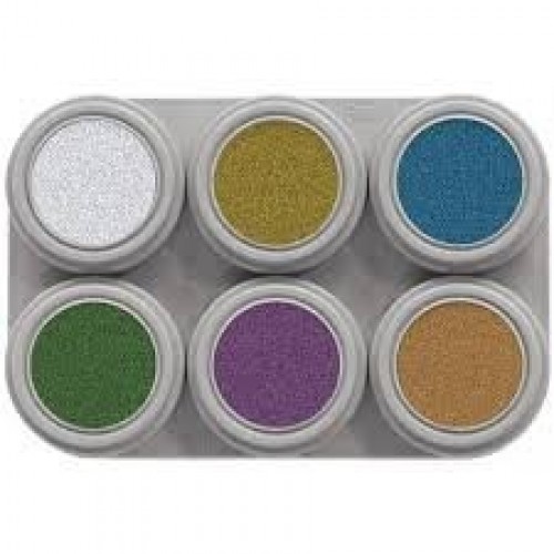 PALETA 6/U MAQUILLAJE AGUA METAL M6