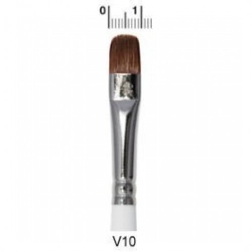 BRUSHES RED V10=PINCEL PELO MARTA
