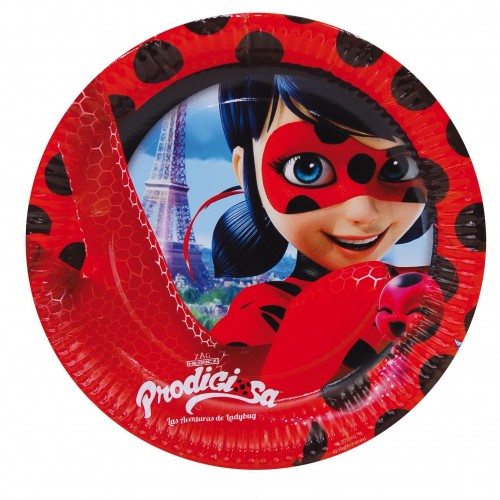   8 PLATOS LADYBUG 23CM