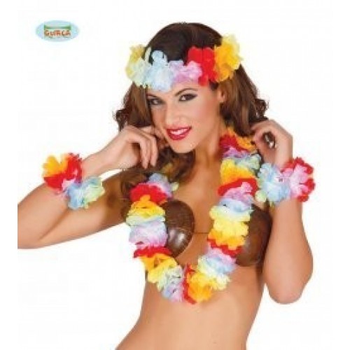 CONJUNTO HAWAIANO MULTICOLOR
