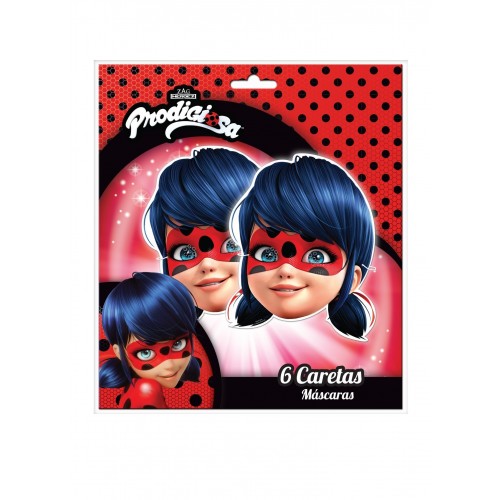   6 CARETAS LADYBUG