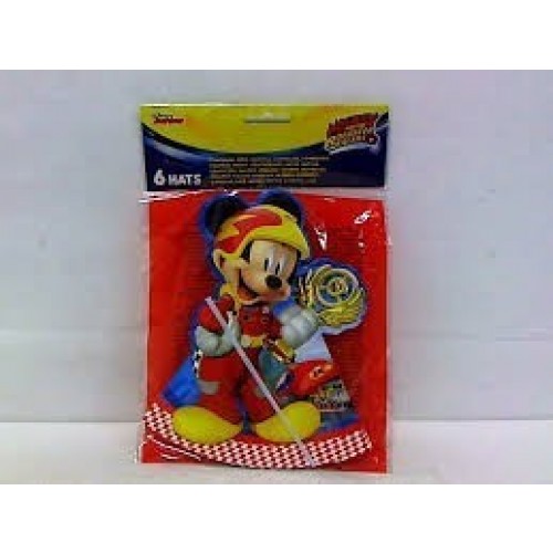 $E 6 SOMBREROS CONO MICKEY COCHE