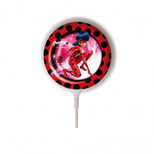 $D   GLOBO PALO 9" FOIL LADYBUG