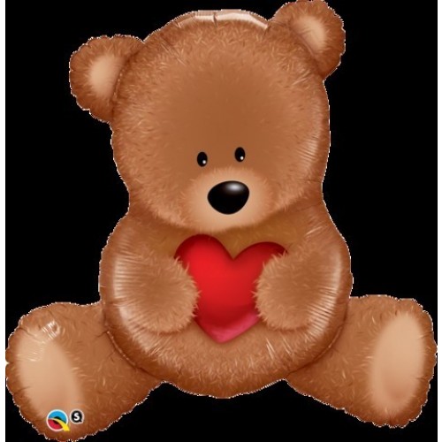 $D GLOBO 36" FOIL FORMA TEDDY BEAR LOVE