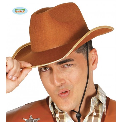 SOMBRERO FIELTRO VAQUERO MARRON