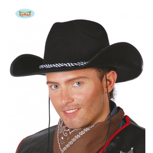    SOMBRERO FIELTRO VAQUERO NEGRO