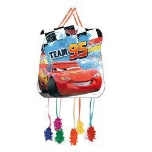 $D   PIÑATA BASICA CARS NEW 28X33CM